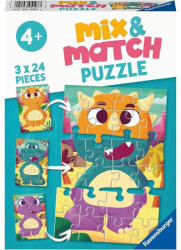 Ravensburger 05197 Mix&Match puzzle - Kedves dinók (3x24 db) (03876)