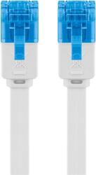 Goobay U/UTP CAT6a Lapos Patch Kábel - 20 m, Fehér (96391)