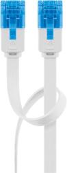 Goobay U/UTP CAT6a Lapos Patch Kábel - 15 m, Fehér (96380)