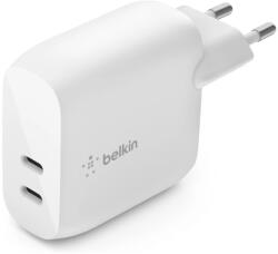 Belkin Boostcharge 2X USB-C Hálózati Adapter - 40W, Fehér