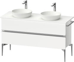 Duravit Sivida szekrény 131.5x47.5x54.8 cm mosdókagyló alá akasztható fehér-króm SV4661010180000