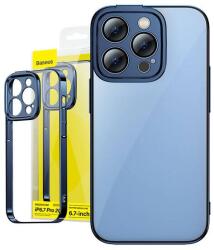 Baseus ARMC021503 Baseus Glitter Apple iPhone 14 Pro Max tok és üvegfólia, átlátszó-kék (ARMC021503)