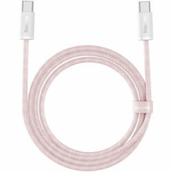 Baseus Dynamic 3 Series USB-C to USB-C adatkábel, töltőkábel, pink, rózsaszín (100W, 5A, 1m, P10367000411-00)