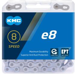 KMC Lánc E8 8 Speed E-bike 1/2 X 3/32 136l Ezüst/fekete