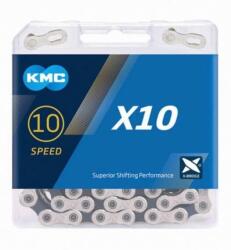 KMC Lánc X10 1/2x1/128 114l Ezüst/fekete