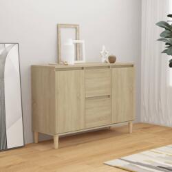 vidaXL sonoma tölgy színű szerelt fa tálalószekrény 101 x 35 x 70 cm (806106) - vidaxl