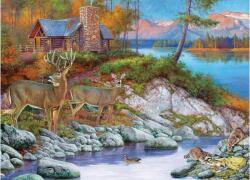 EUROGRAPHICS 6000-5875 - Cabin Visitors by Hayden Lambson - 1000 db-os puzzle (6000-5875)