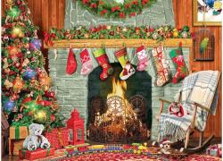 EUROGRAPHICS 8500-5502 - Christmas by the Fireplace, Paul Normand - 500 db-os puzzle (8500-5502)