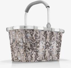 Reisenthel CARRYBAG , szürke-rózsaszín kígyó mintás bevásárlókosár BK1040