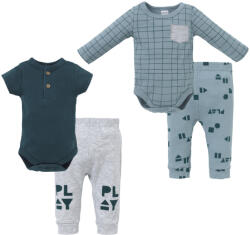 Foxy Baby Pamut Rövid és hosszú ujjú body + nadrág szett (62) - Play