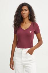 Guess t-shirt női, bordó - burgundia XS - answear - 13 990 Ft