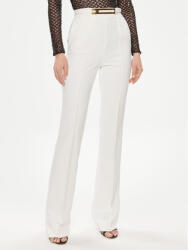 Elisabetta Franchi Pantaloni din material PA-034-42E2-5981 Alb Regular Fit