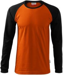 MALFINI Tricou cu mănecă lungă pentru bărbați Street LS - Oranj | XL (1301116)