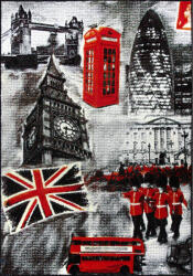 Delta Carpet Covor Modern, Kolibri England 11191, Negru, Diverse Dimensiuni, 2200 gr mp (4823057835618) Covor