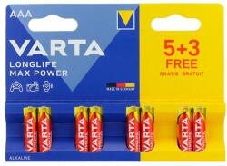 VARTA AAA LR03 Max Power tartós alkáli mikro elem 8 db (4008496744183)