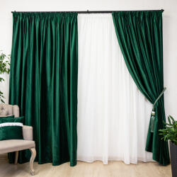 Hiko Set 2 draperii Hiko COMFY catifea verde smarald, cu rejansa - hiko - 209,60 RON