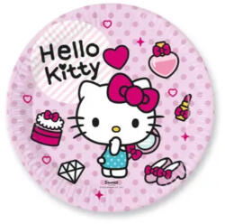 Disney Hello Kitty Fashion papírtányér 8 DARABOS, 23 cm FSC Nr1