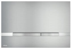 Alcadrain Clapeta de actionare, Alcadrain, Stripe Inox, cu doua volume, otel inoxidabil, semi-mat lucios (STRIPE-INOX)