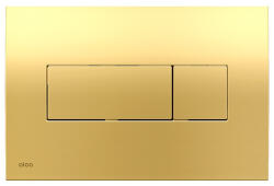 Alcadrain Clapeta de actionare, Alcadrain, Basic, M375, cu doua volume, auriu lucios (M375) - magazinuldeinstalatii
