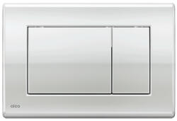 Alcadrain Clapeta de actionare, Alcadrain, Basic, M271, cu doua volume, crom lucios (M271) - magazinuldeinstalatii