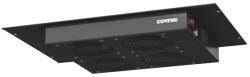 Conteg Ventilátor panel + keret 19" 2-es, fekete DP-VEL-02H (DP-VEL-02H)