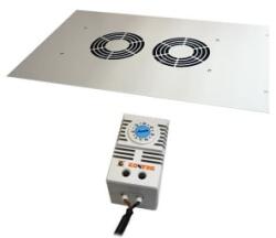 Conteg ventilátor panel + keret 19' 2-es termosztáttal (CDP-VEL-02B) (CDP-VEL-02B)