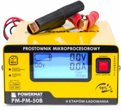 Powermat Mikroprocesszoros akkumulátortöltő 12/24V PM-PM-50B (PM0713) - homelux