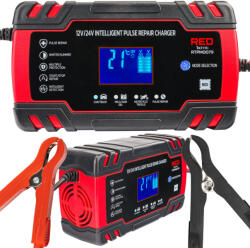 Red Technic Mikroprocesszoros Akkumulátortöltő 12V/24V 8A Töltő RTPM0079 (RTPM0079)