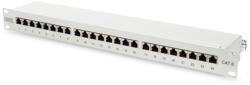 ASSMANN CAT6 24port 19" 1U kompakt szürke árnyékolt Patch Panel (DN-91624S)