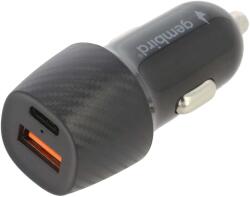 4CarMedia USB - USB Type-C szivargyújtó QC 3.0 gyors töltő (CAR-02) (TA-U2QC3-CAR-02)