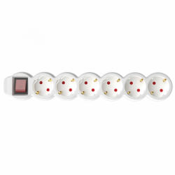 Somogyi Elektronic Home 6 Plug 3 m Switch (NV 6K-3/WH/1,5)