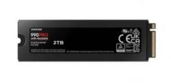 Samsung 2TB Samsung 990 Pro M. 2 PCIEx4 PCI Gen4.0 SSD meghajtó hűtőbordával (MZ-V9P2T0CW) 5 év garanciával