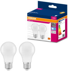 OSRAM E27 LED Value Classic 4, 9W, 470 lm, 4000 K, 40 W izzó helyett (2 darabos) (4058075478916)
