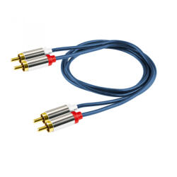 Somogyi Elektronic 2 RCA dugó-2xRCA d, 1m, fém (A 3-1M)