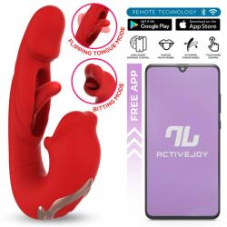 INTOYOU App Series Mouty Vibe Bitting & Flipping with App Red Vibrator
