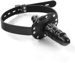 SuperLove Silent Penetration Dildo & Gag Black