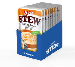  INABA INABA Cat Ciao Stew - krémes csirke ízű macskatáp 40g 9+3 GRATIS!