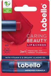 Labello Caring Beauty Red színezett ajakápoló és pirosító FF30 - ecofamily