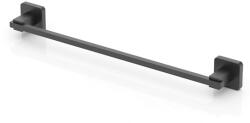 TEKNO TEL Закачалка за кърпи и хавлии tekno tel tr mg 360b, 47х6х5 см, Закрепване с дюбел, Матово черно (h8507398619484)