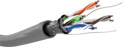 Goobay 68708 F/UTP CAT5e Patch Kábel - 100 m, Szürke