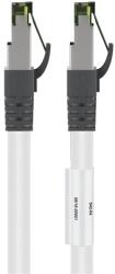 Goobay CAT 6A Patch Kábel és S/FTP CAT 8.1 Nyers Kábel - 20 m, Fehér