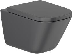 Roca Gap wc csésze függesztett perem nélkül fekete A34647L080 (A34647L080)