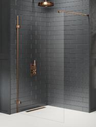 NEW TRENDY Avexa Copper Brushed zuhanykabin fal walk-in 110 cm réz csiszolt/átlátszó üveg EXK-7148 (EXK7148)