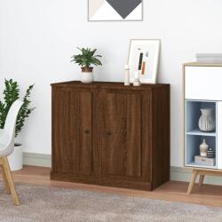 vidaXL 2 db barna tölgy színű szerelt fa tálalóasztal 37, 5x35, 5x67, 5 (816215)