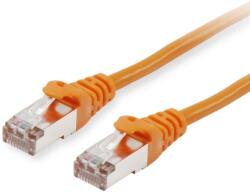 Equip S/FTP CAT6a Patch Kábel - 7.5 m, Narancssárga (606607)