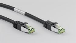 Goobay CAT 6A RJ45 Patch Kábel és S/FTP CAT 8.1 Nyers Kábel - 25 m, Fekete