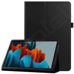 Silverline Tok álló, bőr hatású (FLIP, oldalra nyíló, asztali tartó, prémium, ceruza tartó) FEKETE