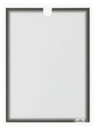 DURABLE Dokumentumtartó, A4, öntapadó, DURABLE, szürke (5db/csom) (DB400657)