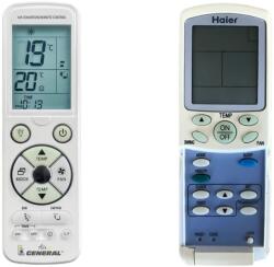 General HAIER HSM12H03/R2, HSM12HEA03/R2, HSM07HEA03/R2 - luxus háttérvilágítású távirányító