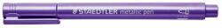 STAEDTLER Dekormarker, 1-2 mm, kúpos, STAEDTLER "8323", metállila (TS8323623) - webpapir